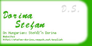 dorina stefan business card